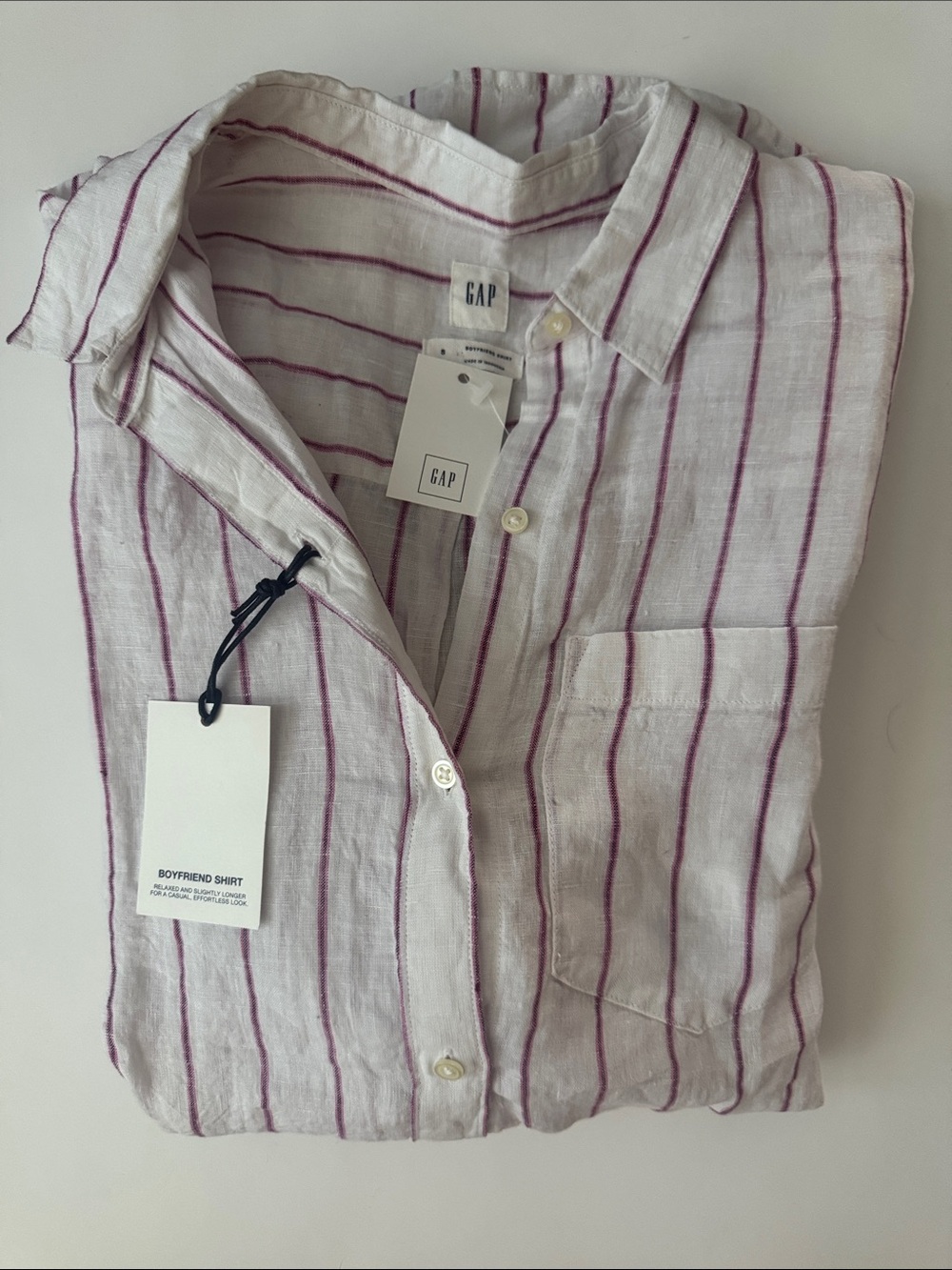 GAP linen boyfriend shirt